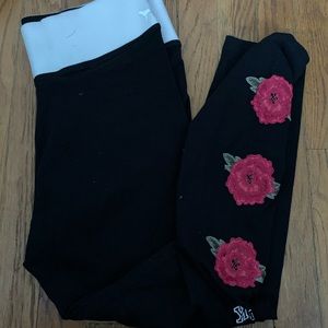 Victoria's Secret Pink rose leggings